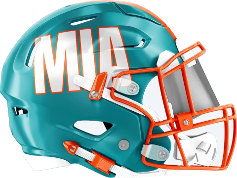 Miami Dolphins helmet