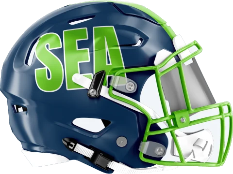 Seattle Seahawks helmet